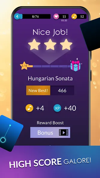 Piano Dream: Tap Piano Tiles 3 (Пиано Дрим) [МОД Mega Pack] APK Android Screenshot 4