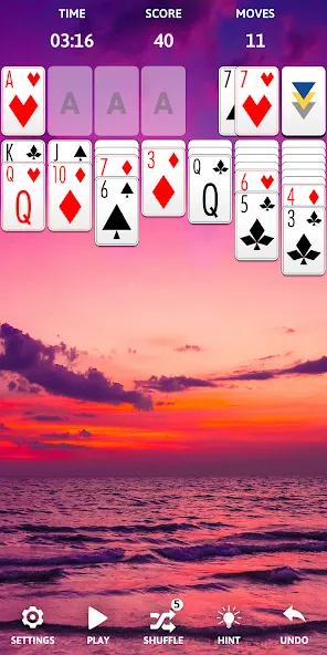 Solitaire Classic Era Games [МОД Бесконечные монеты] APK Android Screenshot 5