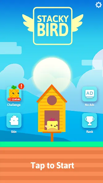 Stacky Bird: Fun Egg Dash Game (тэки птица) [МОД Бесконечные монеты] APK Android Screenshot 1