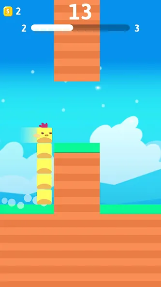 Stacky Bird: Fun Egg Dash Game (тэки птица) [МОД Бесконечные монеты] APK Android Screenshot 2