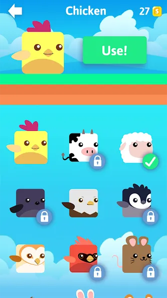 Stacky Bird: Fun Egg Dash Game (тэки птица) [МОД Бесконечные монеты] APK Android Screenshot 4
