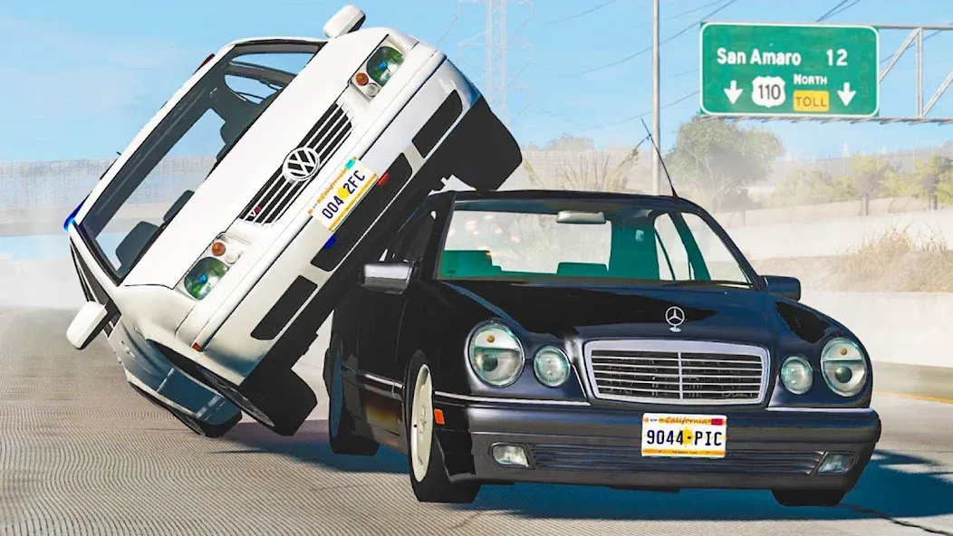 Realistic Car Crash Simulator (Реалистичный симулятор автокатастроф) [МОД Много денег] APK Android Screenshot 2