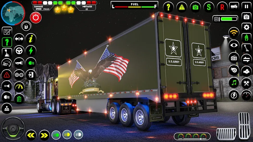 Army Truck Transporter Game 3D [МОД Unlocked] APK Android Screenshot 2