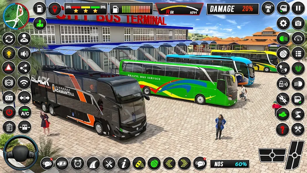 City Coach Bus Driver Games 3D [МОД Много денег] APK Android Screenshot 5