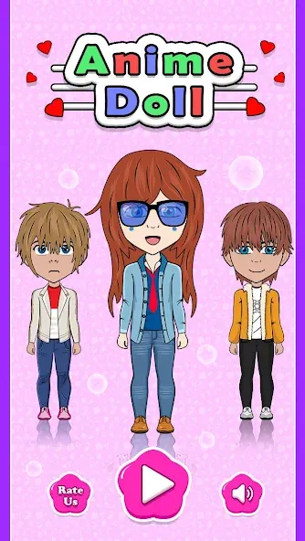 Anime Doll Designer (Аниме Кукольный Дизайнер) [МОД Unlocked] APK Android Screenshot 1