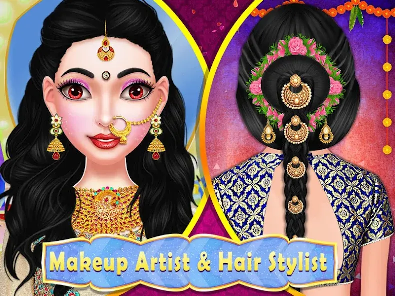Wedding Fashion Indian 2024 (Стилист моды индийской свадьбы) [МОД Unlocked] APK Android Screenshot 3
