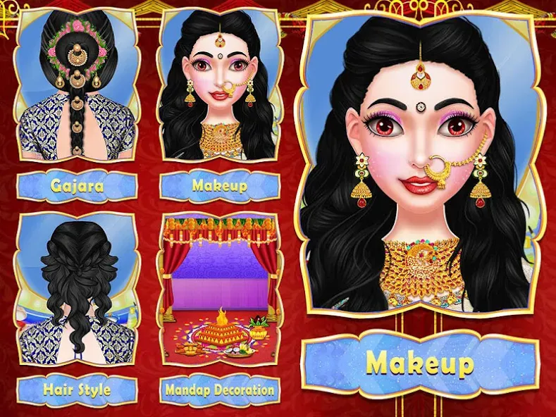 Wedding Fashion Indian 2024 (Стилист моды индийской свадьбы) [МОД Unlocked] APK Android Screenshot 5