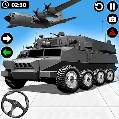 Army Vehicle Cargo Transport (Армейский транспорт грузовых автомобилей) [МОД Бесконечные монеты] APK Android