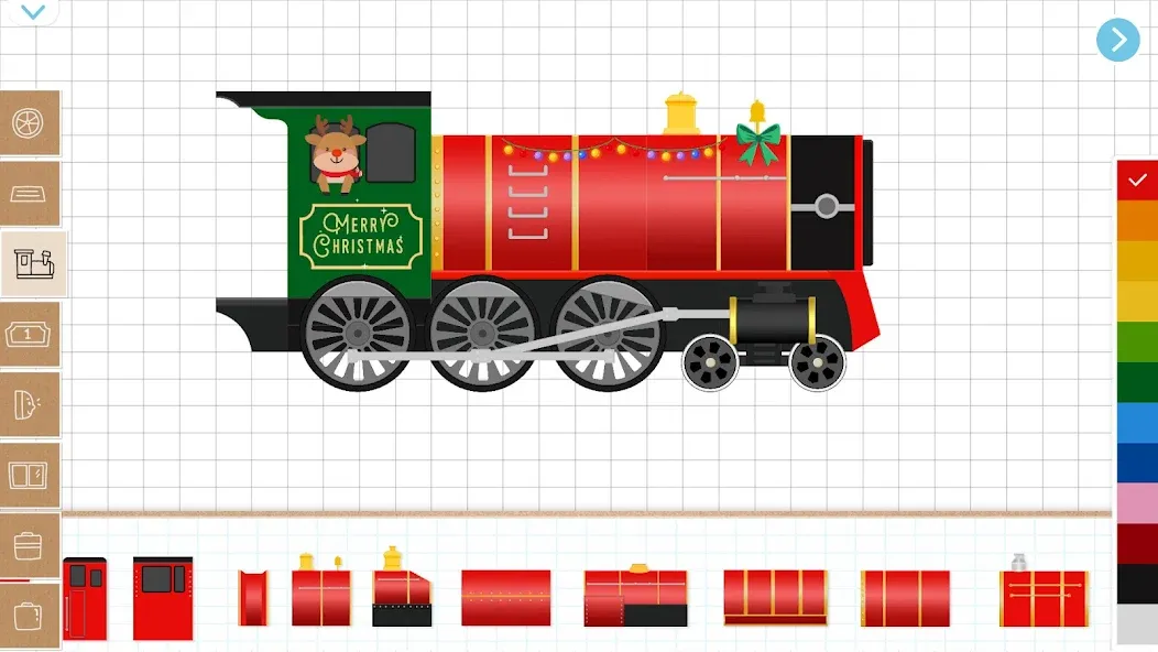 Christmas Train Game For Kids [МОД Много денег] APK Android Screenshot 2