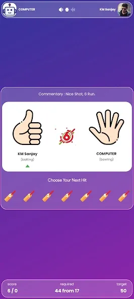 Hand Cricket - Team Battles (Хэнд крикет) [МОД Unlocked] APK Android Screenshot 2