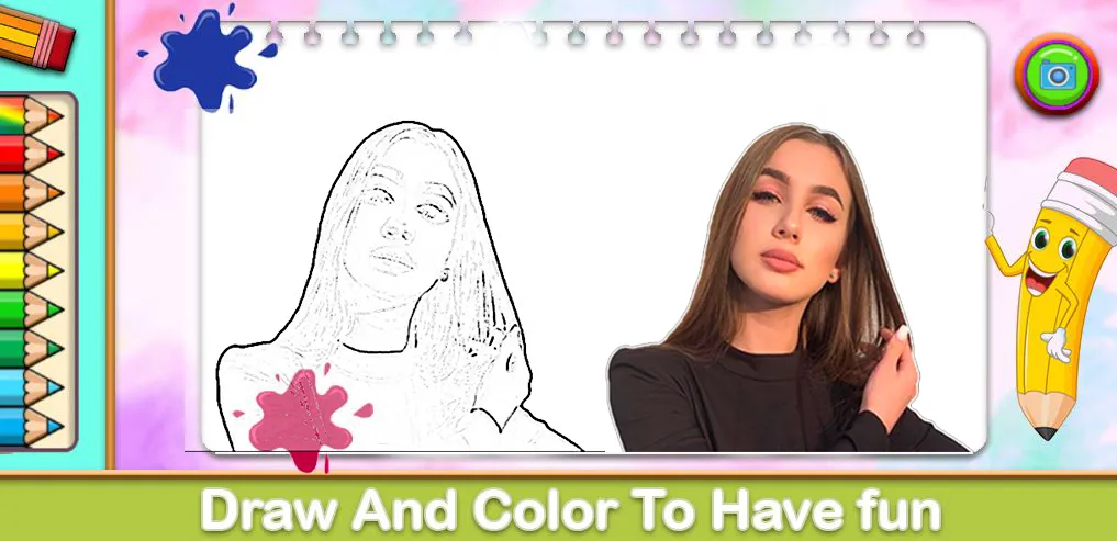 Lady Diana Coloring Game (Леди Диана Колоринг Гейм) [МОД Premium] APK Android Screenshot 1