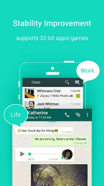 Parallel Space - 32bit Support (Параллельное пространство) [МОД Premium] APK Android Screenshot 2