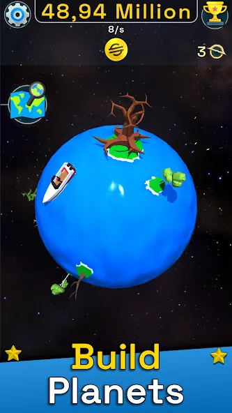 Planet Evolution: Idle Clicker (Планета Эволюция) [МОД Бесконечные монеты] APK Android Screenshot 1