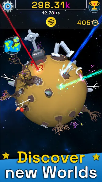 Planet Evolution: Idle Clicker (Планета Эволюция) [МОД Бесконечные монеты] APK Android Screenshot 2