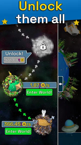 Planet Evolution: Idle Clicker (Планета Эволюция) [МОД Бесконечные монеты] APK Android Screenshot 5