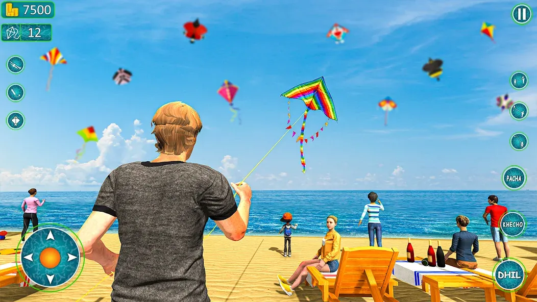 Kite Basant: Kite Flying Games [МОД Unlocked] APK Android Screenshot 1