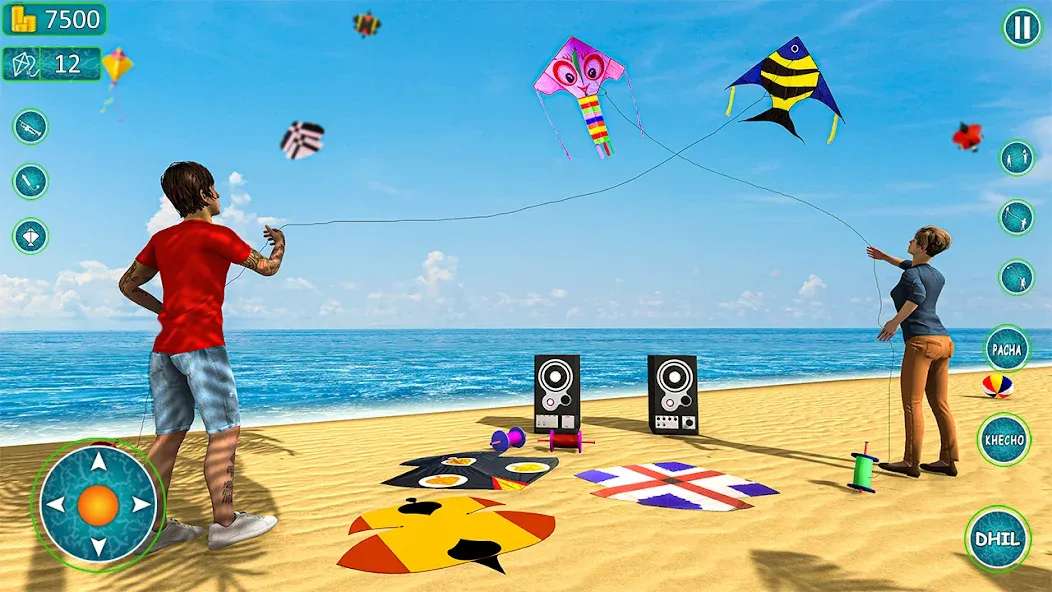 Kite Basant: Kite Flying Games [МОД Unlocked] APK Android Screenshot 3