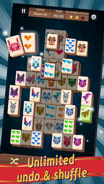 Mahjong (Маджонг) [МОД Mega Pack] APK Android Screenshot 2