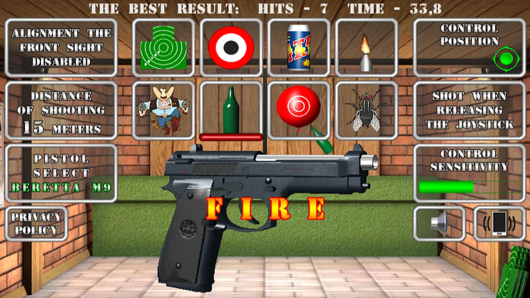 Pistol shooting. Desert Eagle (Пистолет стрельбы симулятор) [МОД Бесконечные монеты] APK Android Screenshot 1