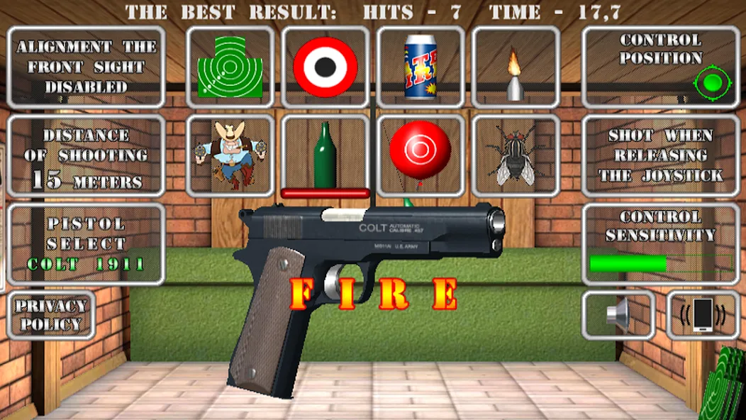 Pistol shooting. Desert Eagle (Пистолет стрельбы симулятор) [МОД Бесконечные монеты] APK Android Screenshot 2