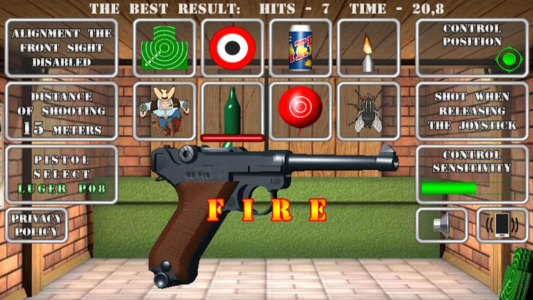 Pistol shooting. Desert Eagle (Пистолет стрельбы симулятор) [МОД Бесконечные монеты] APK Android Screenshot 3