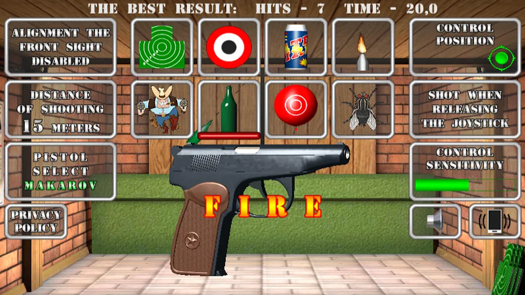 Pistol shooting. Desert Eagle (Пистолет стрельбы симулятор) [МОД Бесконечные монеты] APK Android Screenshot 4
