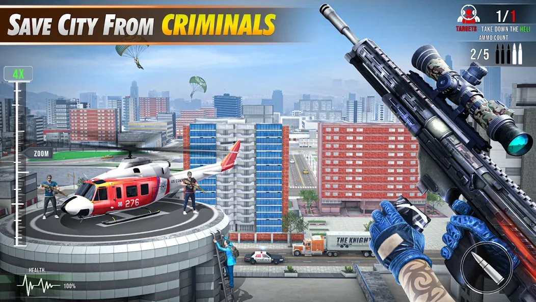Sniper Shooter Mission Games [МОД Unlocked] APK Android Screenshot 2