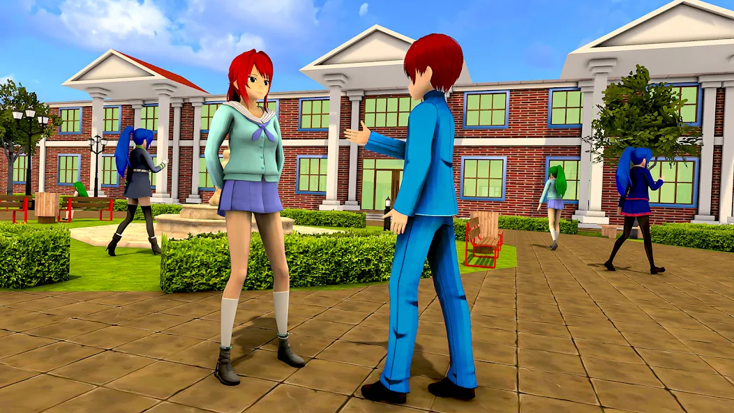Anime High School Girl Life 24 (Аниме жизнь школьной девушки 24) [МОД Mega Pack] APK Android Screenshot 2