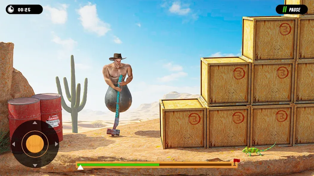 Hammer Climber Man: Pot Man 3D [МОД Много денег] APK Android Screenshot 2