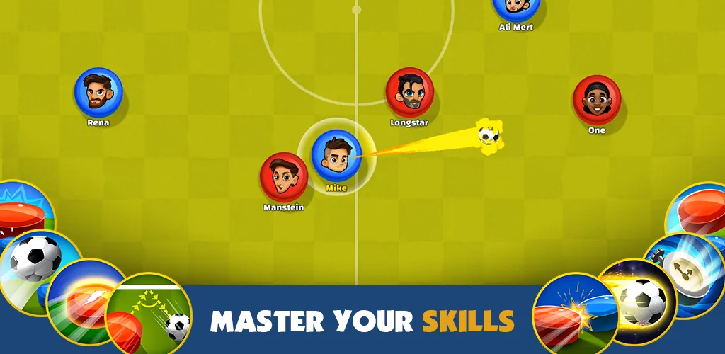Super Soccer 3v3 (Online) (упер футбол 3 на 3) [МОД Unlocked] APK Android Screenshot 2