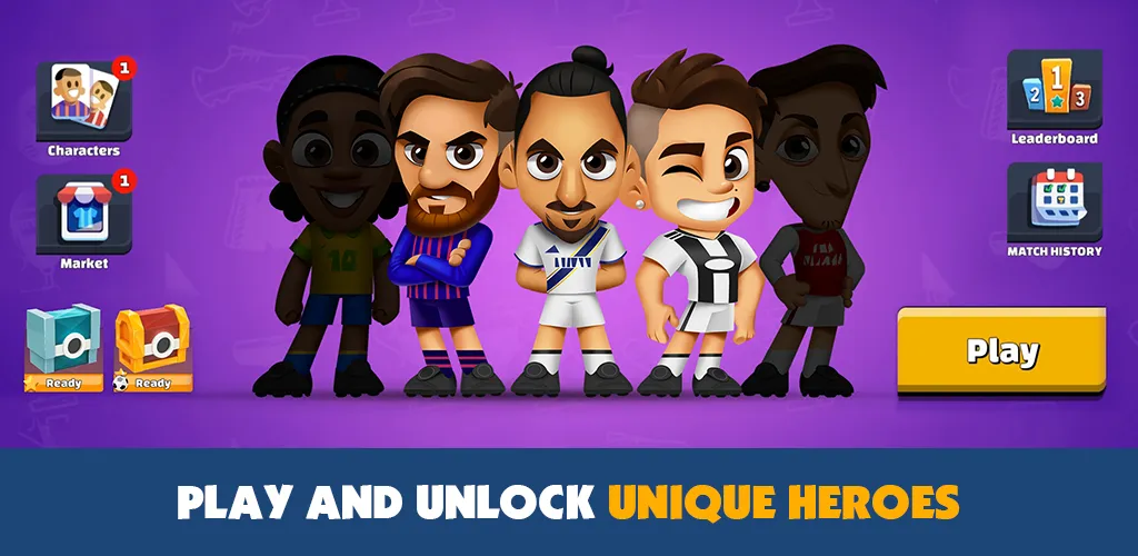 Super Soccer 3v3 (Online) (упер футбол 3 на 3) [МОД Unlocked] APK Android Screenshot 3