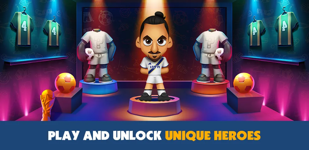 Super Soccer 3v3 (Online) (упер футбол 3 на 3) [МОД Unlocked] APK Android Screenshot 4