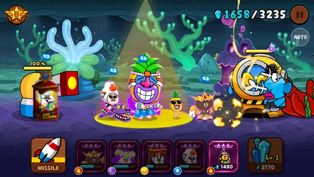 LINE Rangers: Brown-Cony Wars! [МОД Unlocked] APK Android Screenshot 1