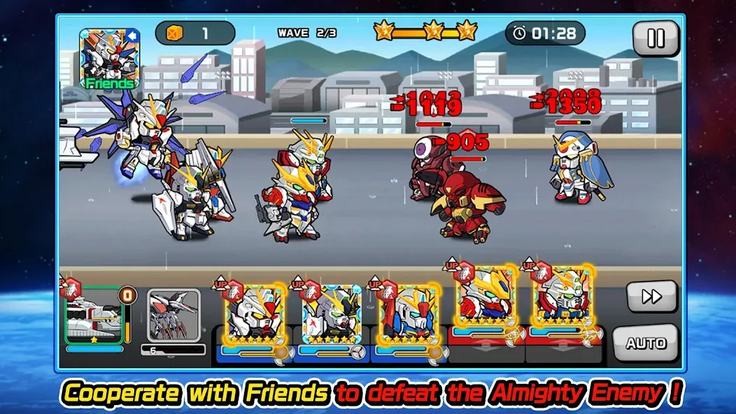LINE: Gundam Wars (Лайн) [МОД Бесконечные монеты] APK Android Screenshot 5