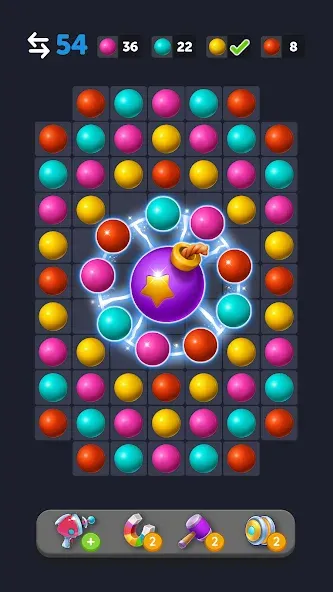 Bubble Link - Connect & Match (Бабл Линк) [МОД Бесконечные монеты] APK Android Screenshot 2