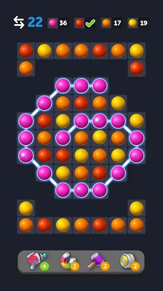 Bubble Link - Connect & Match (Бабл Линк) [МОД Бесконечные монеты] APK Android Screenshot 5