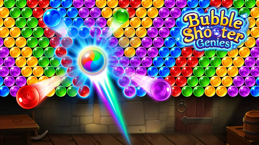 Bubble Shooter Genies [МОД Mega Pack] APK Android Screenshot 3