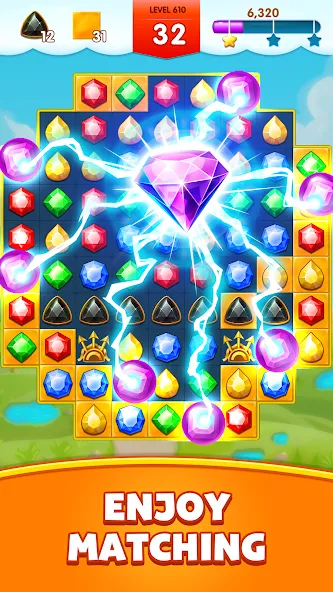 Jewels Legend - Match 3 Puzzle (Джуэл Легенд) [МОД Много денег] APK Android Screenshot 3