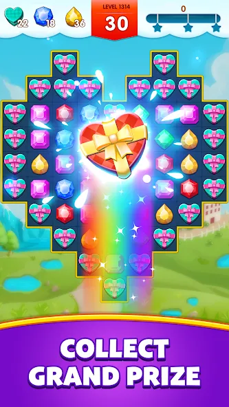 Jewels Legend - Match 3 Puzzle (Джуэл Легенд) [МОД Много денег] APK Android Screenshot 5
