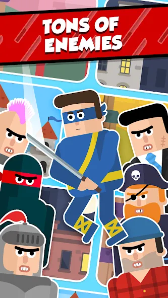 Mr Ninja - Slicey Puzzles (Мистер Ниндзя) [МОД Бесконечные монеты] APK Android Screenshot 3
