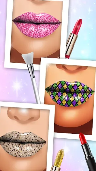 Lip Art Makeup Beauty Game [МОД Mega Pack] APK Android Screenshot 1
