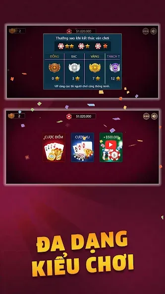 Tiến Lên - Tien Len Mien Nam [МОД Бесконечные монеты] APK Android Screenshot 3