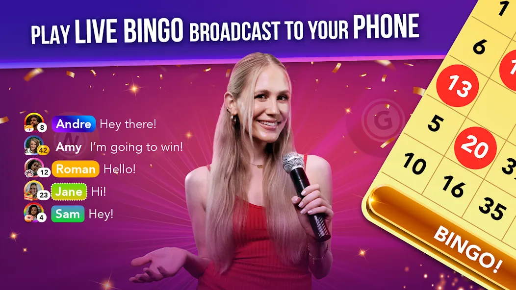 Live Play Bingo: Real Hosts (Лайв Плей Бинго) [МОД Premium] APK Android Screenshot 1