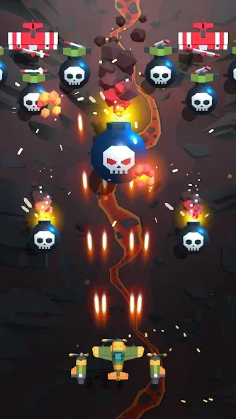 Burning Sky: Aircraft Combat (Бернинг Скай) [МОД Много денег] APK Android Screenshot 1