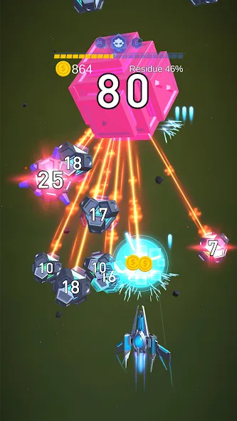 Dust Settle 3D - Galaxy Attack (Даст Сеттл 3Д) [МОД Premium] APK Android Screenshot 3