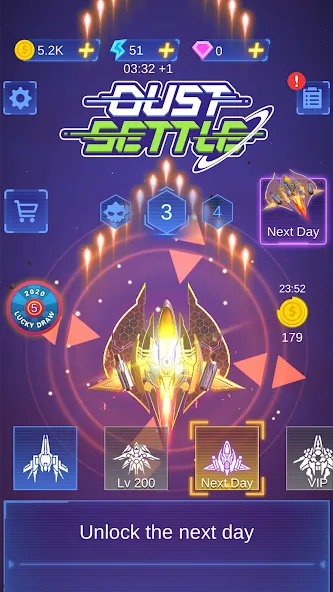 Dust Settle 3D - Galaxy Attack (Даст Сеттл 3Д) [МОД Premium] APK Android Screenshot 4