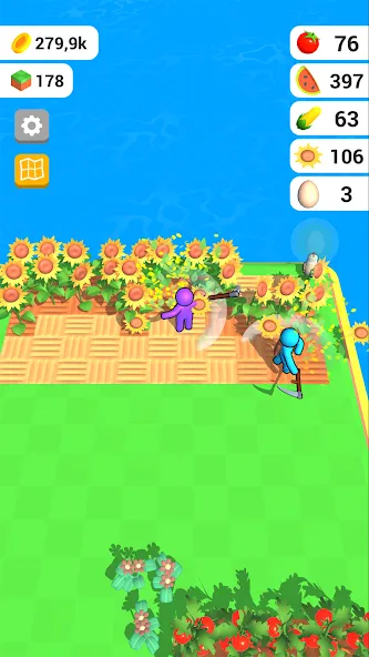 Farm Land - Farming life game (Фарм Лэнд) [МОД Все открыто] APK Android Screenshot 3