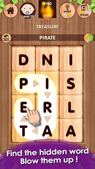 Falling Word Games - Addictive (Фоллинг Уорд Геймс) [МОД Много денег] APK Android Screenshot 1