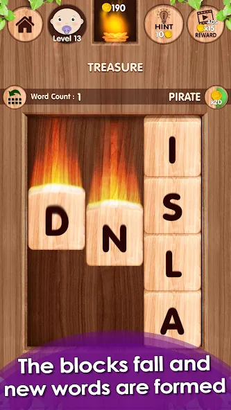 Falling Word Games - Addictive (Фоллинг Уорд Геймс) [МОД Много денег] APK Android Screenshot 2