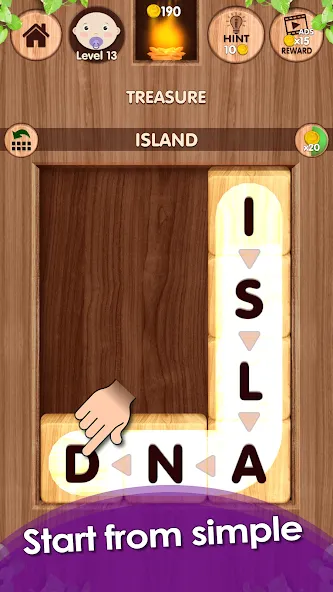 Falling Word Games - Addictive (Фоллинг Уорд Геймс) [МОД Много денег] APK Android Screenshot 3